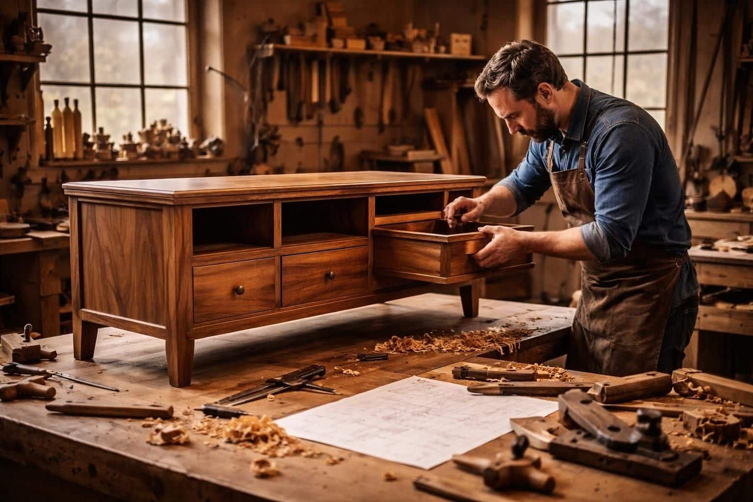 d&eacute;couvrez pourquoi l&rsquo;&eacute;b&eacute;niste demeure essentiel pour cr&eacute;er des meubles personnalis&eacute;s alliant savoir-faire traditionnel, qualit&eacute; et unicit&eacute;.